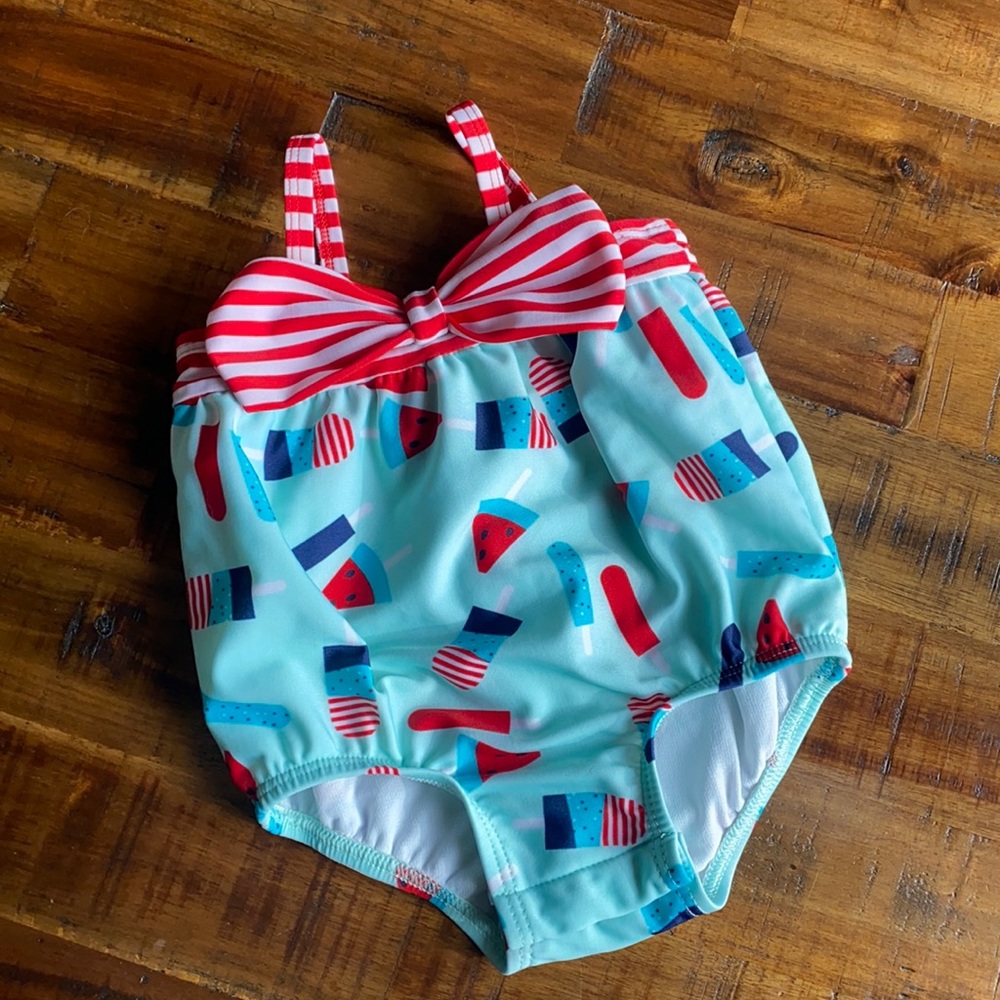 watermelon baby girl swimsuit